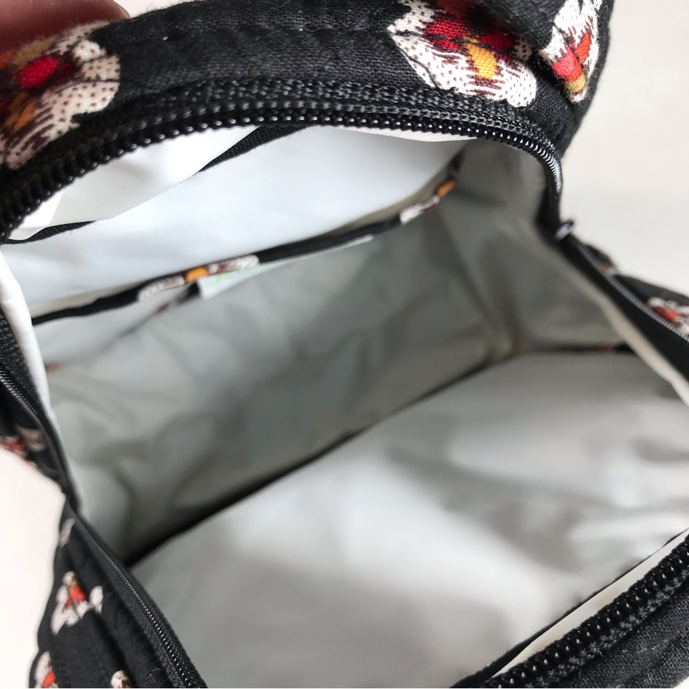 Vera Bradley Pirouette Black Red Lunch Bunch Bag Tote - Picture 7 of 8